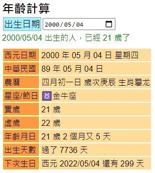 農曆生日查詢歲數|線上虛歲 (農曆)年齡計算機－輸入生日，就能快速幫你。